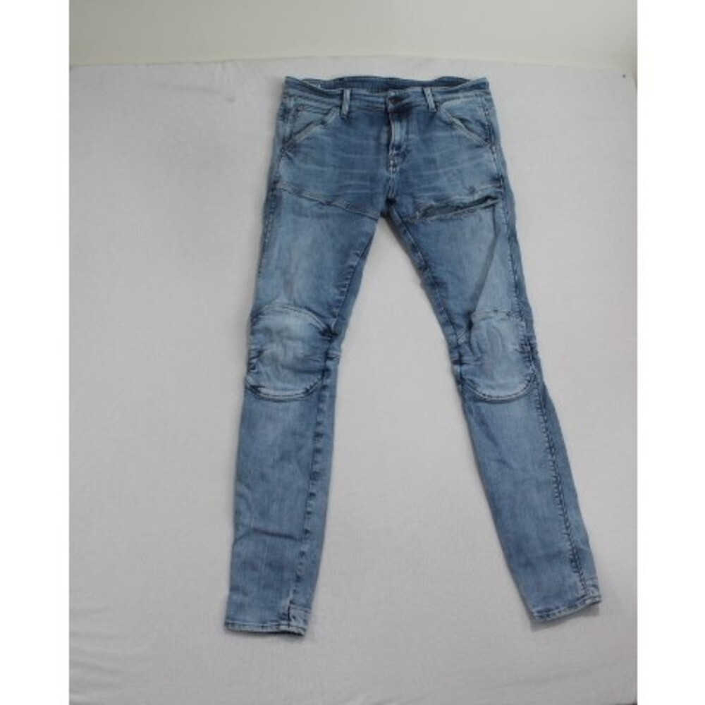 G-Raw Men Blue Jeans 5620 3D Skinny Casual Size 34X33